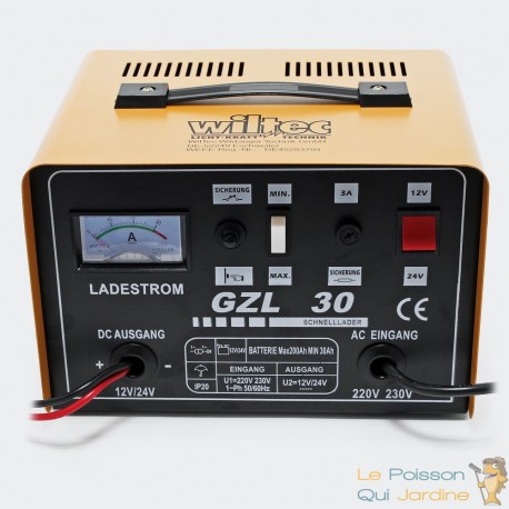 Chargeur 16A de batterie rapide - GLZ30 - Batteries 12V et 24V