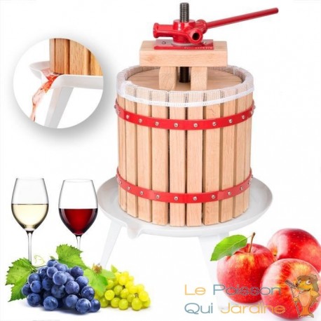 Presse fruit en bois 18 litres