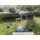 Set aérateur pompe à air bassin de jardin de 1000, 2000 et 3000 l. Bulleur et tuyaux inclus