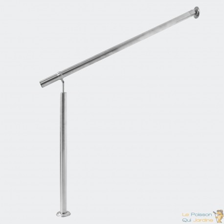 Rambarde 100 cm En Acier Inoxydable. Main courante fixation murale