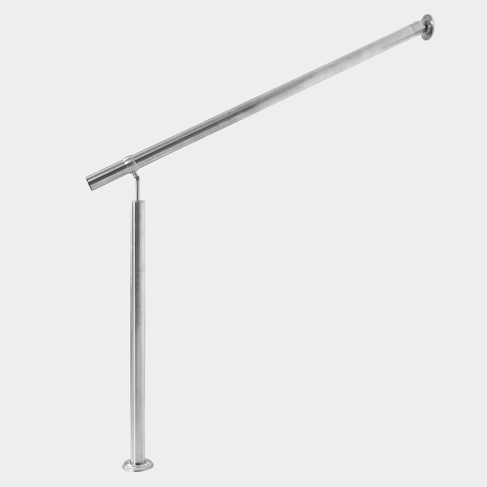 Rambarde 100 cm En Acier Inoxydable. Main courante fixation murale