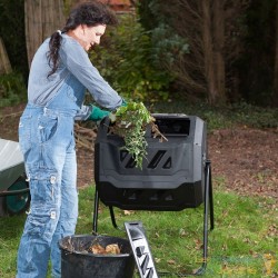 Composteur De 160 Litres Pour Jardin. Système rotatif