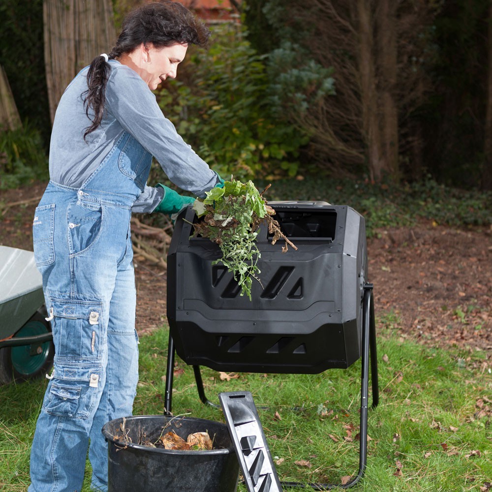 Composteur De 160 Litres Pour Jardin. Système rotatif