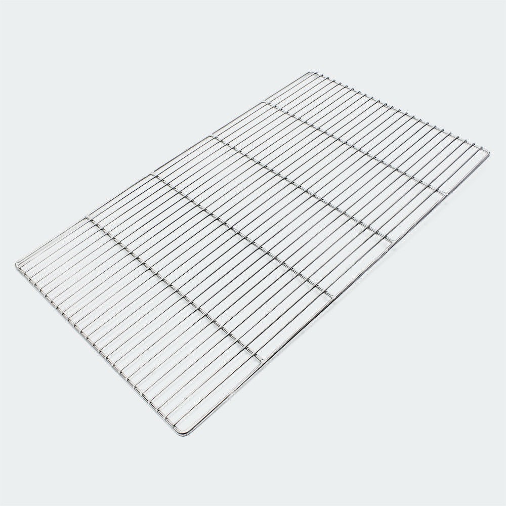 Grille de barbecue de remplacement rectangulaire en inox : 67 X 40 cm