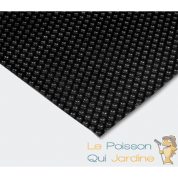 Bâche Couverture Piscine Rectangulaire à Effet Isolant - Noire. 4x6 m