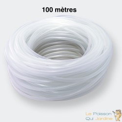 100 m Tuyau cristal 4/6 mm, Pour Pompe À Air Aquarium Et Bassin