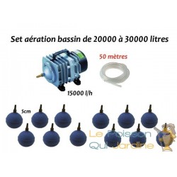 Set aération bassin de jardin de 20000 à 30000 litres