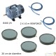 Set aération bassin de jardin 8400 l/h 4 plaques 20 cm de 15000 à 20000 litres