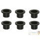 Lot de 6 connecteurs bâche - passe paroi PVC 40 mm pour bassin de jardin