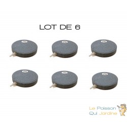 Lot De 6 Diffuseurs D'Air, Forme Disque, 8 cm, Pour Bassins De Jardin