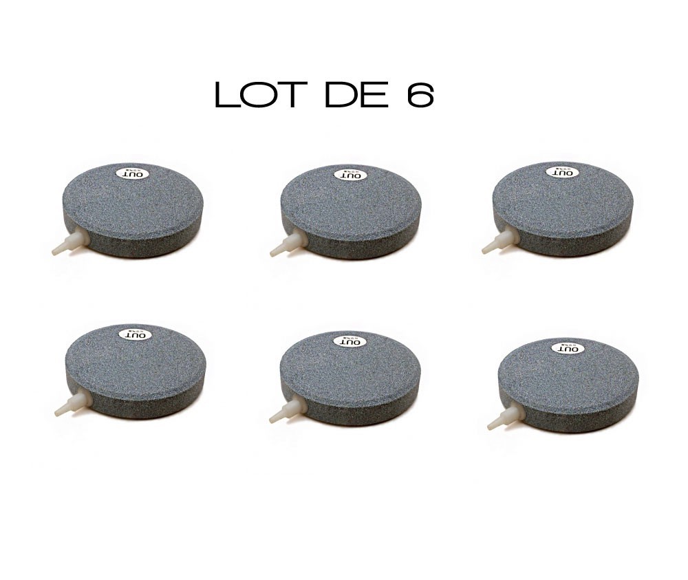 Lot De 6 Diffuseurs D'Air, Forme Disque, 8 cm, Pour Bassins De Jardin