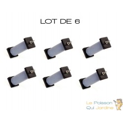 Lot de 6 diffuseurs d'air pour bassin de 13 cm de longueur