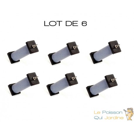 Lot de 6 diffuseurs d'air pour bassin de 13cm de longueur