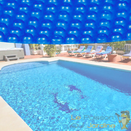 Bâche De Piscine Ronde À Effet Isolant - Bleue - Diamètre 3,6 m