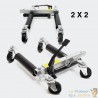 Lot de 4 Déplace Voiture, 2,7T Jacks Ou Crics Hydrauliques Pour Déplacer Facilement Une Auto