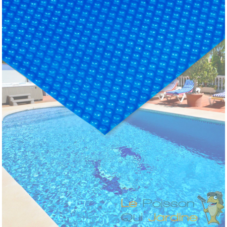 Bâche De Piscine Rectangulaire Bleue À Effet Isolant - Bleue - 5 x 8 m