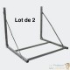 Lot de 2 Supports Muraux, Rangement Facile De Pneus Motos, Voitures