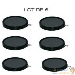 Lot de 6 diffuseurs d'air Disques 20 cm pour bassins de jardin