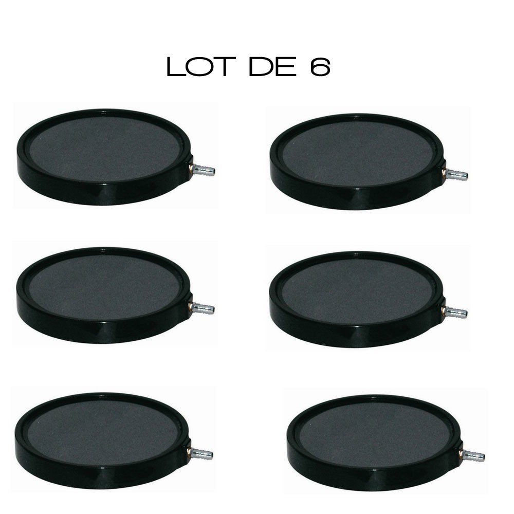 Lot de 6 diffuseurs d'air Disques 20 cm pour bassins de jardin