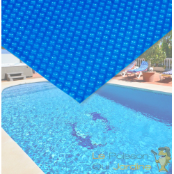 Bâche De Piscine Rectangulaire Bleue à Effet Isolant - Bleue - 4 x 6 m