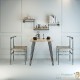 4 pieds de tables de 36 cm he haut. Look et design loft