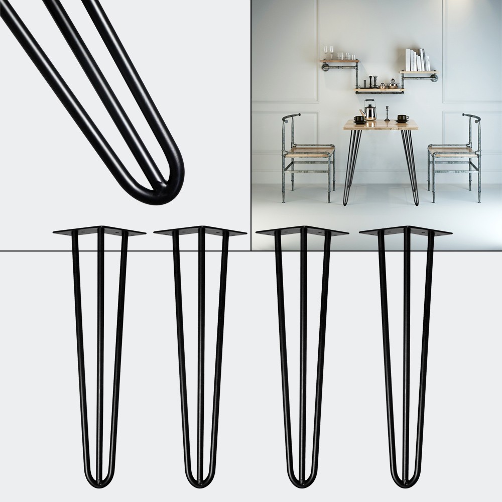 4 Pieds De Tables De 86 cm De Hauteur. Design Loft Et industriel
