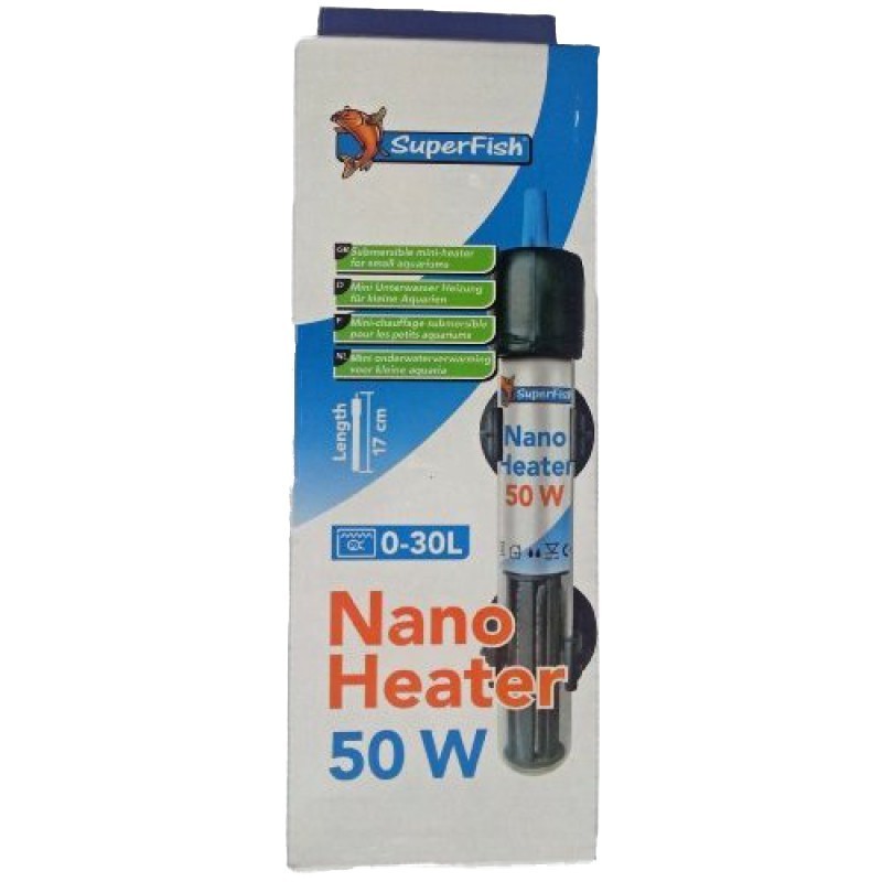 Chauffage thermostat 50W pour nanos : Superfish nano heater