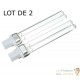 Lot de 2 ampoules UV de rechange 11W pour aquarium ou bassins de jardin