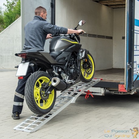 Rampe De Chargement Pliable Moto, Véhicule 2 Roues. 226 cm 680 kg - Le  Poisson Qui Jardine