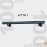 Lot de 2 Rambardes 100 cm Grises Anthracite. Rampe, Main Courante
