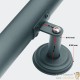 Lot de 2 Rambardes 100 cm Grises Anthracite. Rampe D'Escalier Ou Main Courante