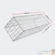 Lot De 2 Gabions En Métal Galvanisé, Robustes, Résistants, 100 x 30 x 30 cm