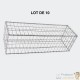 Lot De 10 Gabions En Métal Galvanisé, Robustes, Résistants, 100 x 50 x 30 cm