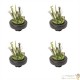 Lot de 4 Paniers flottants 22 cm de diamètre pour plantes de bassins de jardin et étangs