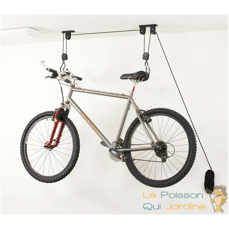 Lot de 2 Porte-Vélos, Support de Rangement au Plafond, Charge max