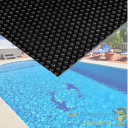 Bâche, Couverture Piscine, Ronde À Effet Isolant, Noire, Diam: 3,6