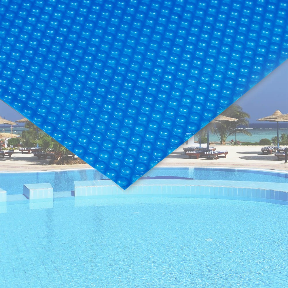 Bâche Couverture Piscine Rectangulaire Isolant - 140 microns Bleue. 5 x 8 m