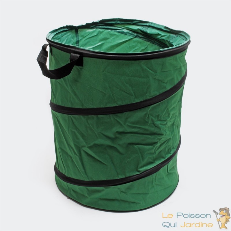 Sac extérieur pour pelouse et feuilles - Poubelle de camping | Sac de  jardin poubelle pliable portable 20L avec fermeture éclair pour camping