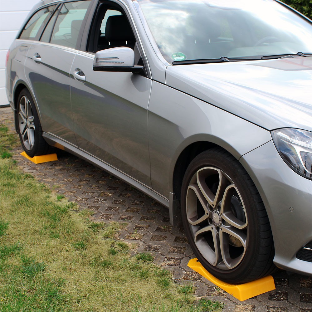 4 Cales Roue De Voiture Pour Garage, Hiver Ou Parking - Le Poisson Qui  Jardine