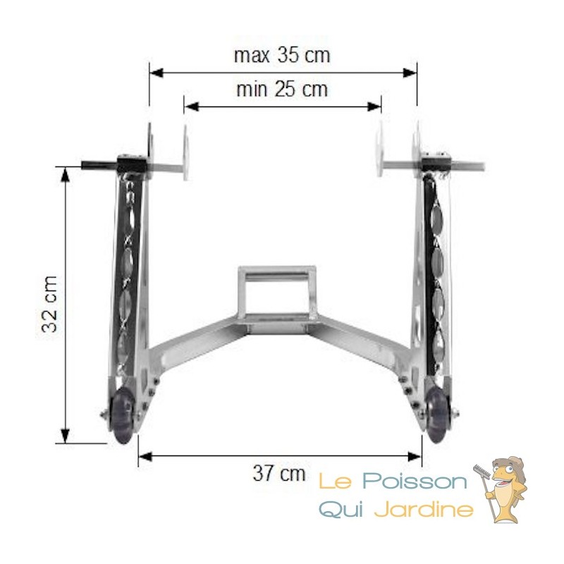 Béquille d'atelier MotoGP roue avant et arrière – rouge