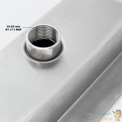 Cascade - Lame D'Eau 30 cm Inox + Led Couleur Pour Bassin De Jardin