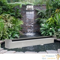 Cascade - Lame D'Eau 60 cm Inox Pour Bassin De Jardin