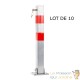 Lot de 10 Barrières bloque parking et de stationnement. 70 cm