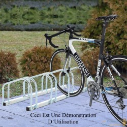 Rangement - Râtelier 3 Vélos Avec Fixation Au Sol - Rack 1 Niveau