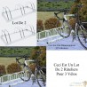 Lot De 2 Rangements - Râteliers 3 Vélos Avec Fixation Au Sol - Rack 1 Niveau