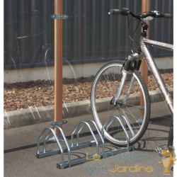 Rangement - râtelier 3 vélos avec fixation au sol - Longueur 71 cm - Rack 1 niveau