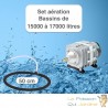 Set aération Diffuseur Poreux 50 cm pour bassin de jardin de max. 17 m³