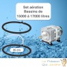 Set aération 2 Diffuseurs Poreux 35 cm pour bassin de jardin de max. 17 m³