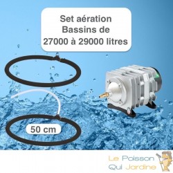 Set aération 2 Diffuseurs Poreux 50 cm pour bassin de jardin de max.29 m³