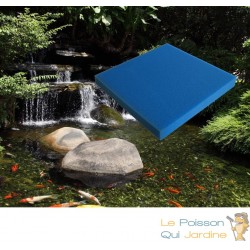 Mousse Bleue : 50 X 50 X 5 fine pour filtration bassin et aquariums 30 ppi